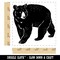 Walking American Black Bear Square Rubber Stamp for Stamping Crafting